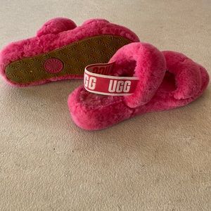 Pink ugg slides